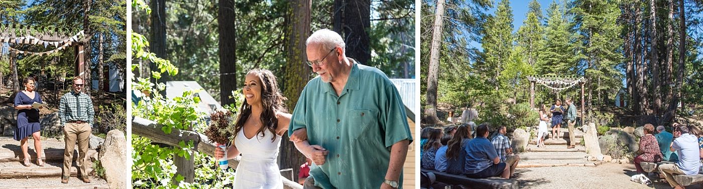 shaver lake village hotel California destination wedding ceremony