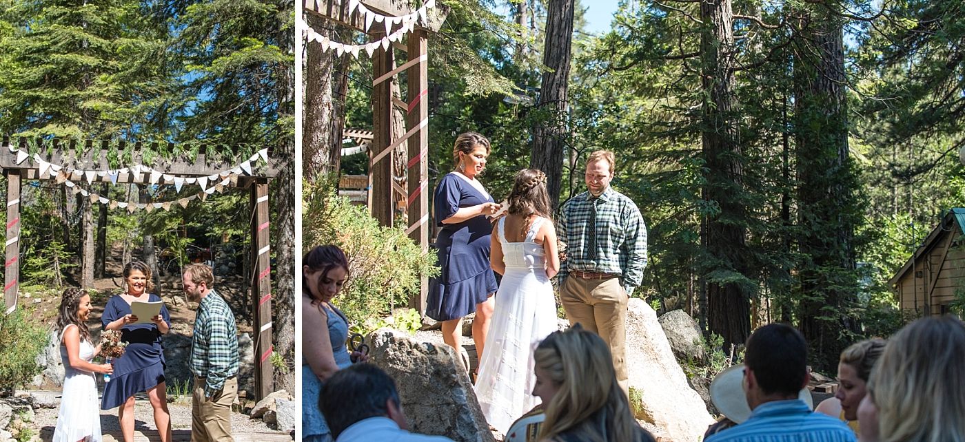 shaver lake village hotel California destination wedding ceremony