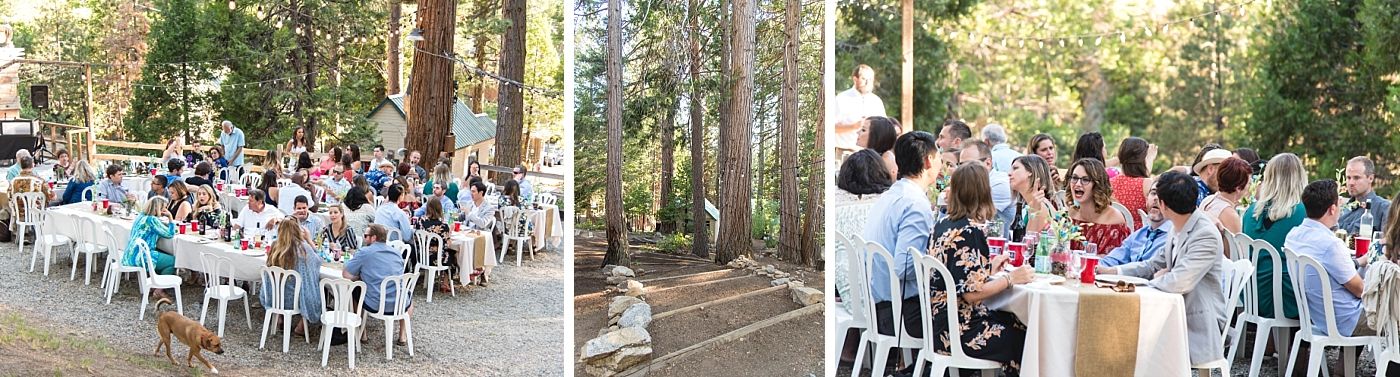 shaver lake village hotel California destination wedding reception