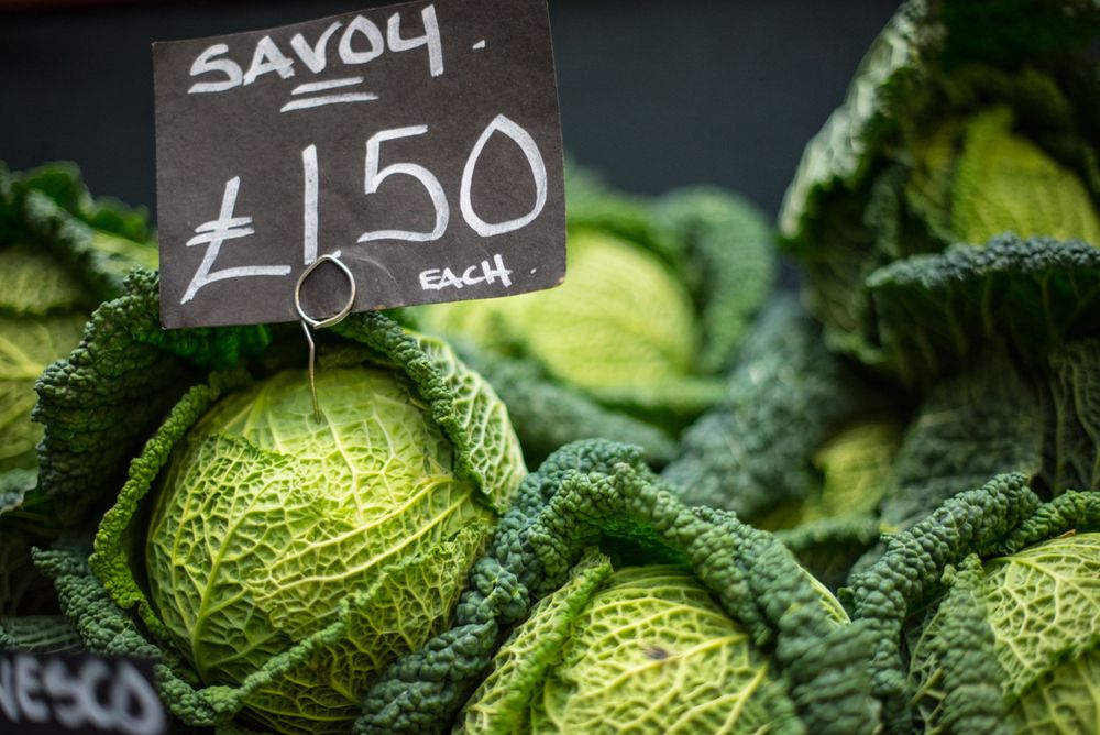 Savoy display at Borough Market, London