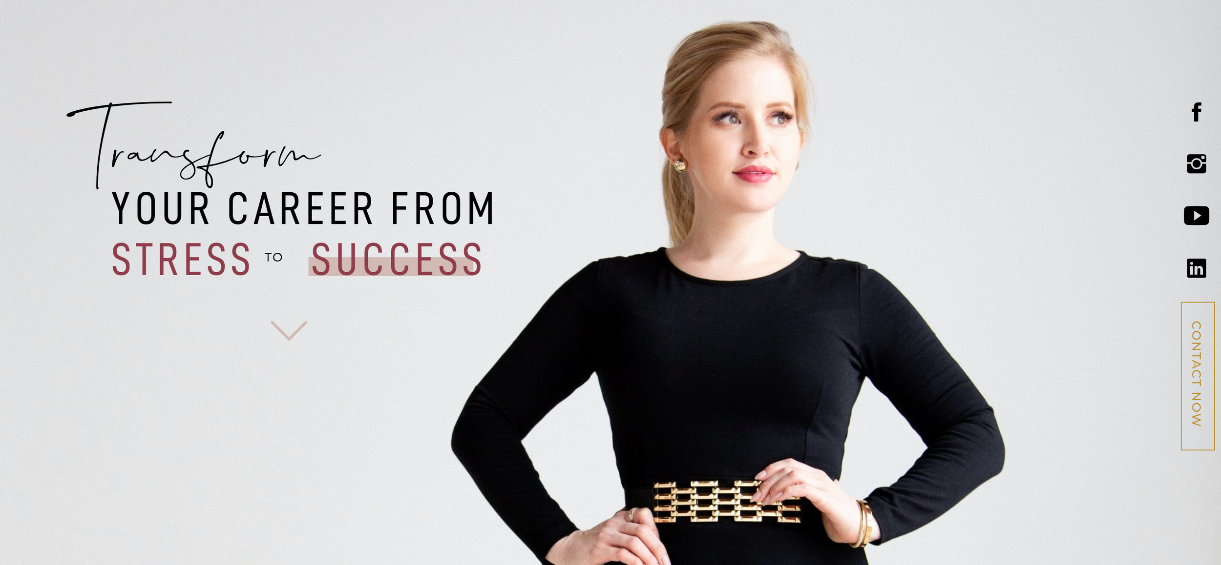Website banner for Angela Oliva in Houston Texas personal brand photo