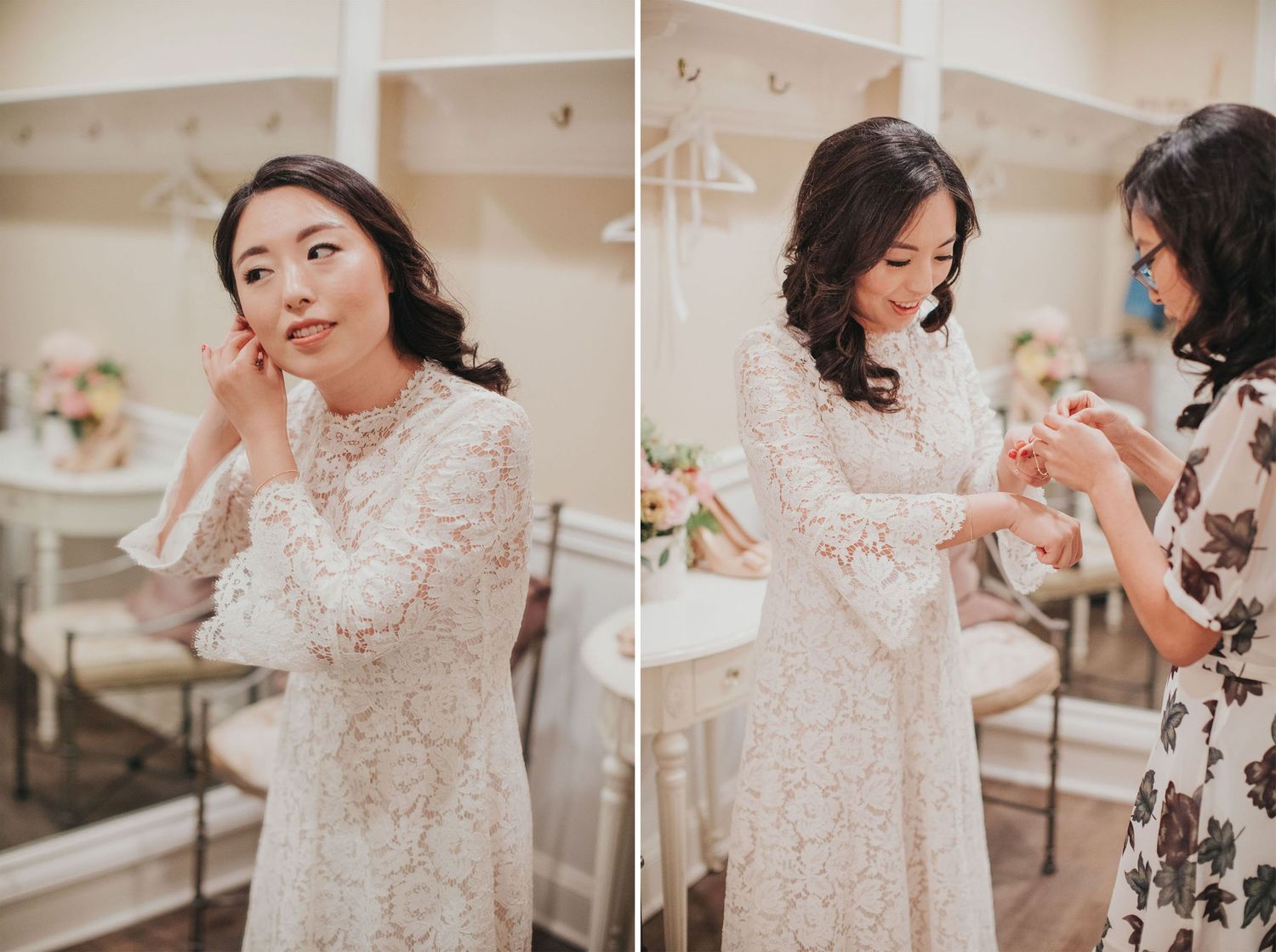 bride getting ready at verandas manhattan beach
