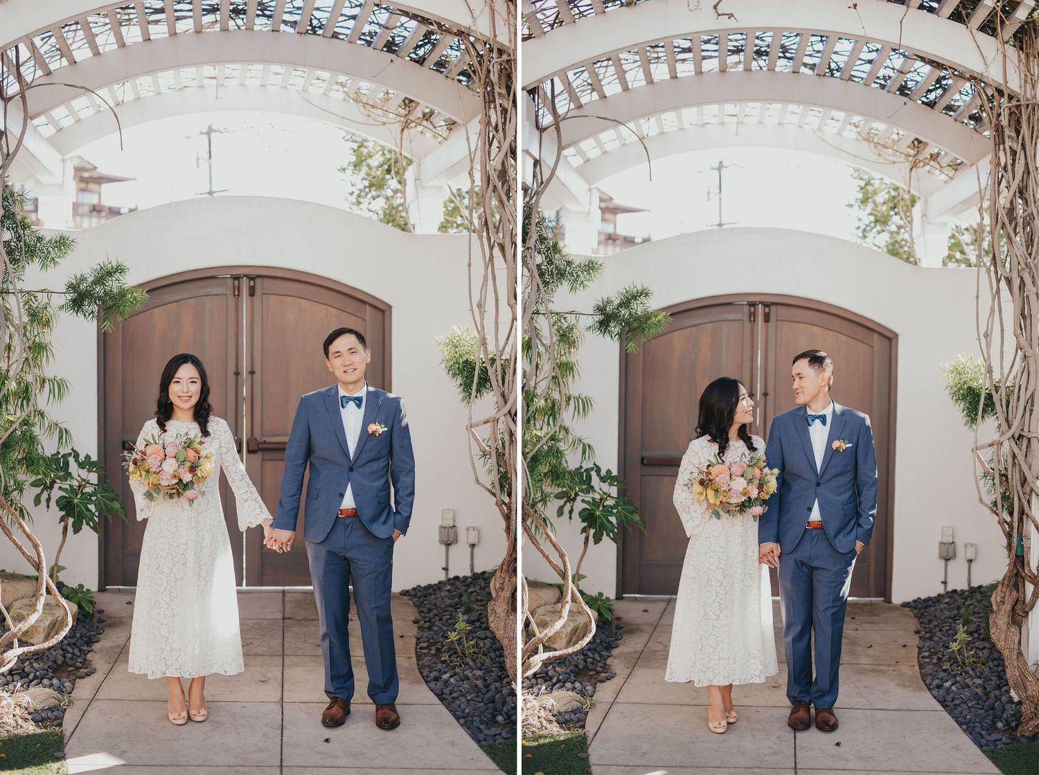 bride & groom portraits at verandas manhattan beach