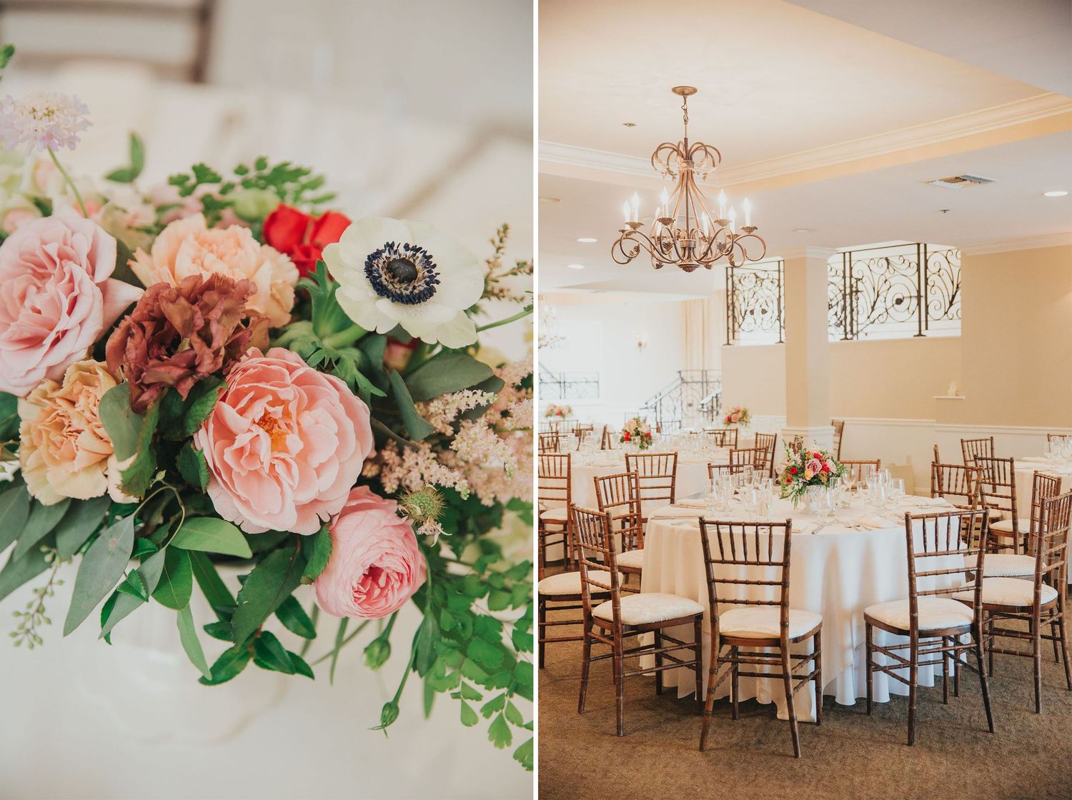 wedding reception tables at verandas manhattan beach