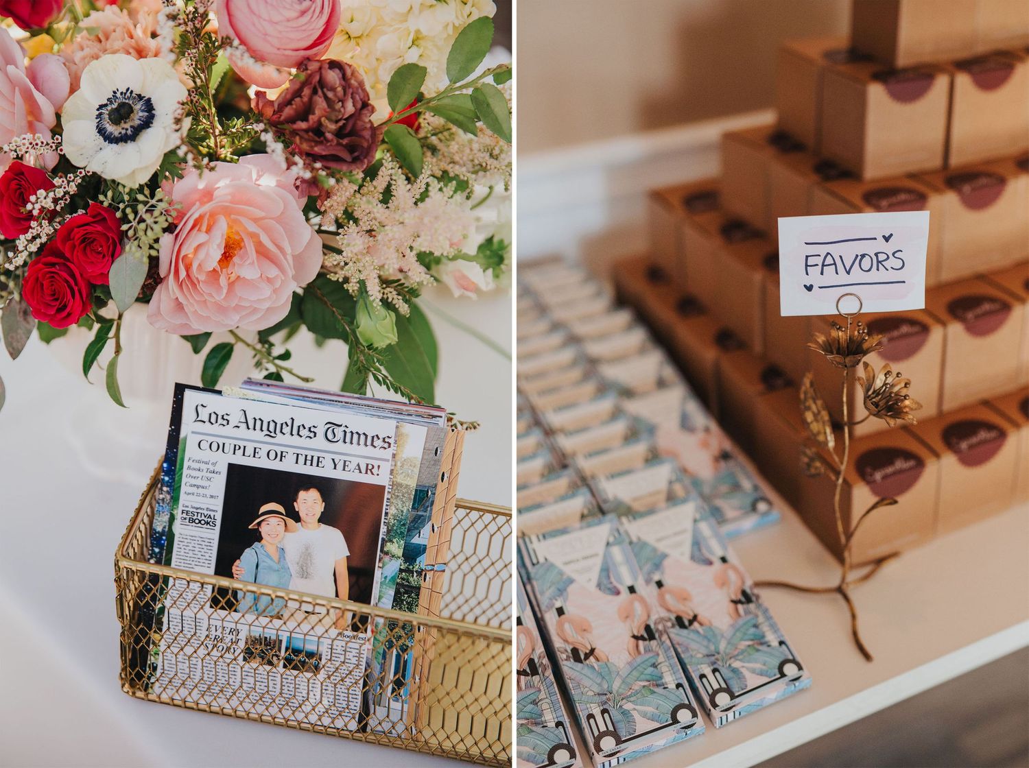 wedding favors at verandas manhattan beach