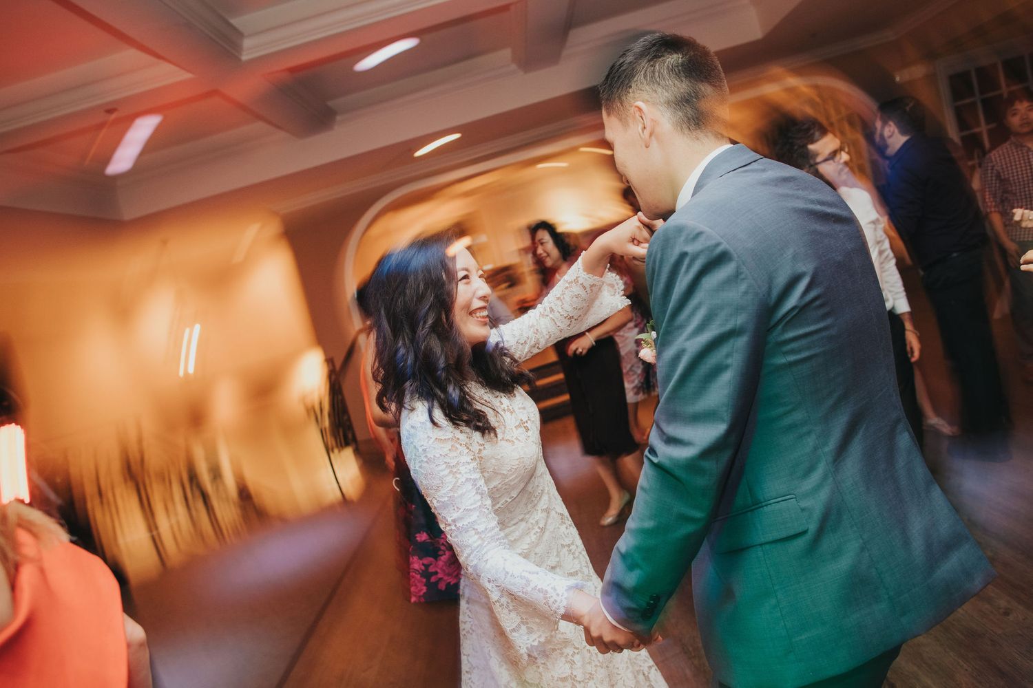 groom twirling bride at verandas manhattan beach