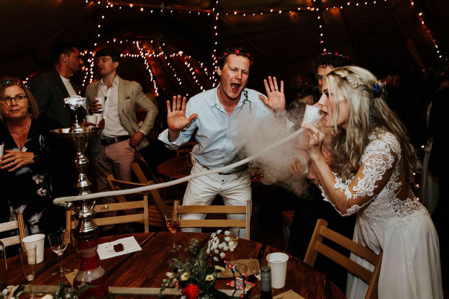 Tipi wedding in Somerset , Tithe Barn wedding in Pilton, wedding photographer in somerset