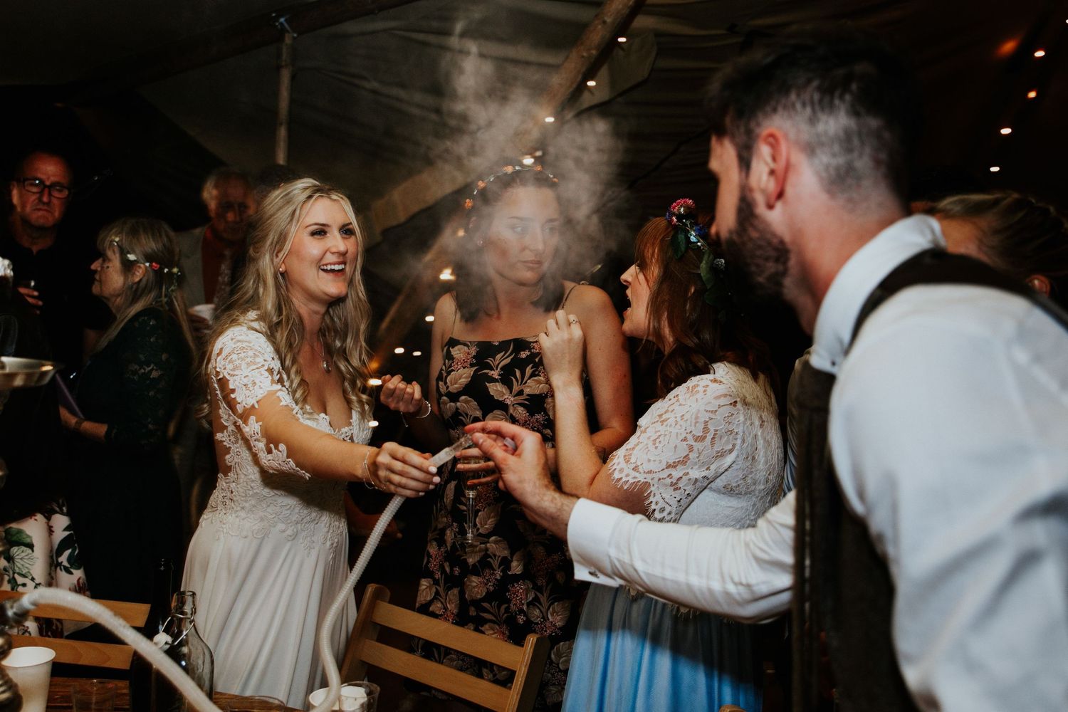 Tipi wedding in Somerset , Tithe Barn wedding in Pilton, wedding photographer in somerset