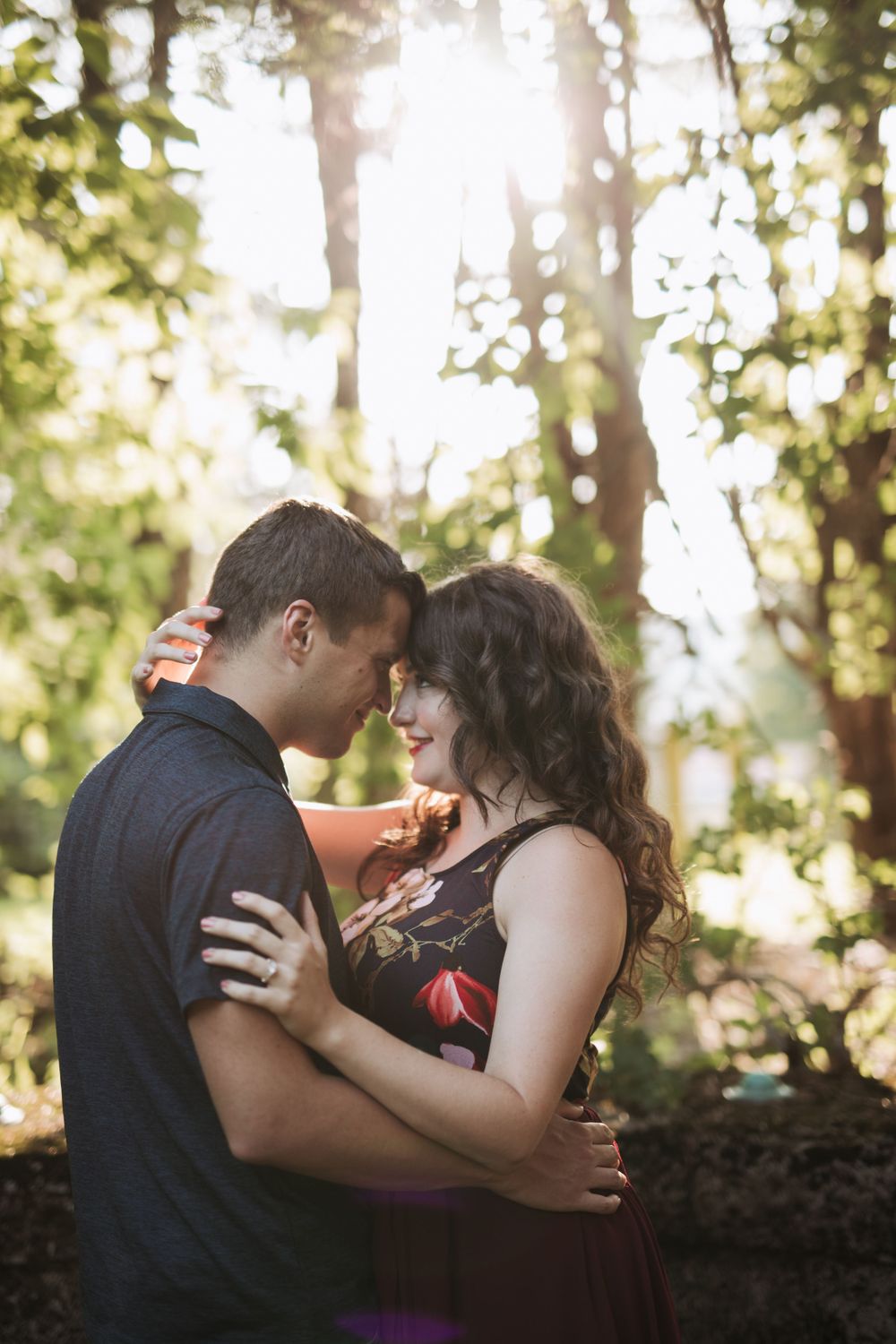Ramapo College Engagement photos fairytale woodland