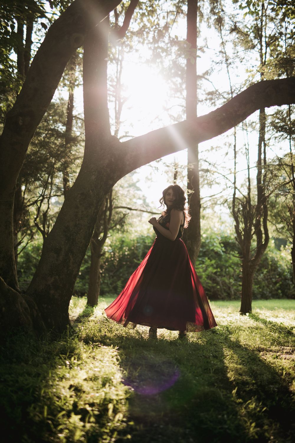 Ramapo College Engagement photos fairytale woodland