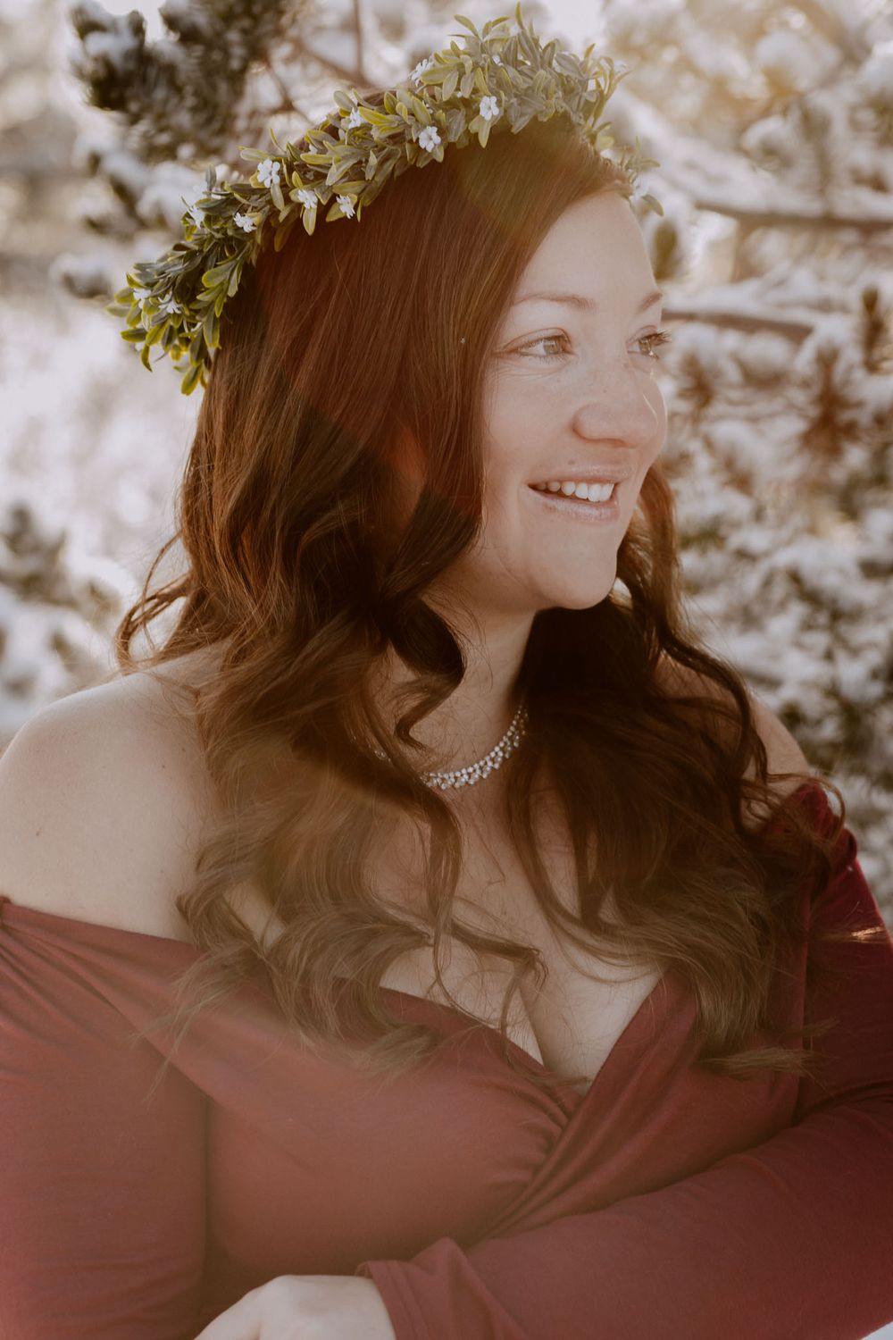 maternity photography dresses and flower crowns