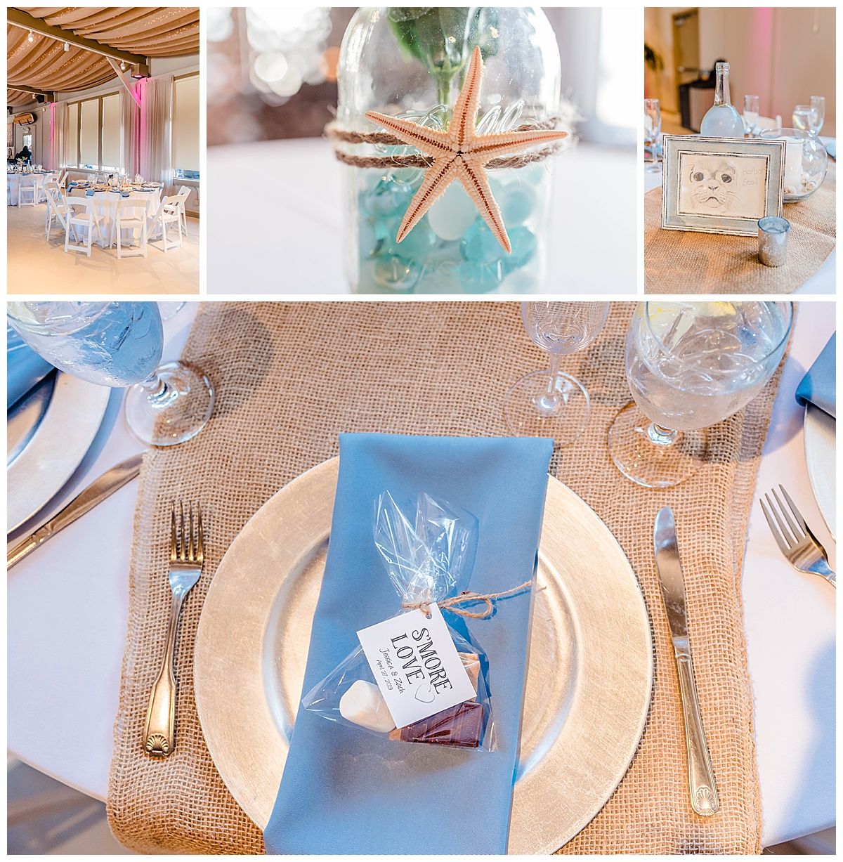 monterey california beach house destination wedding reception decor