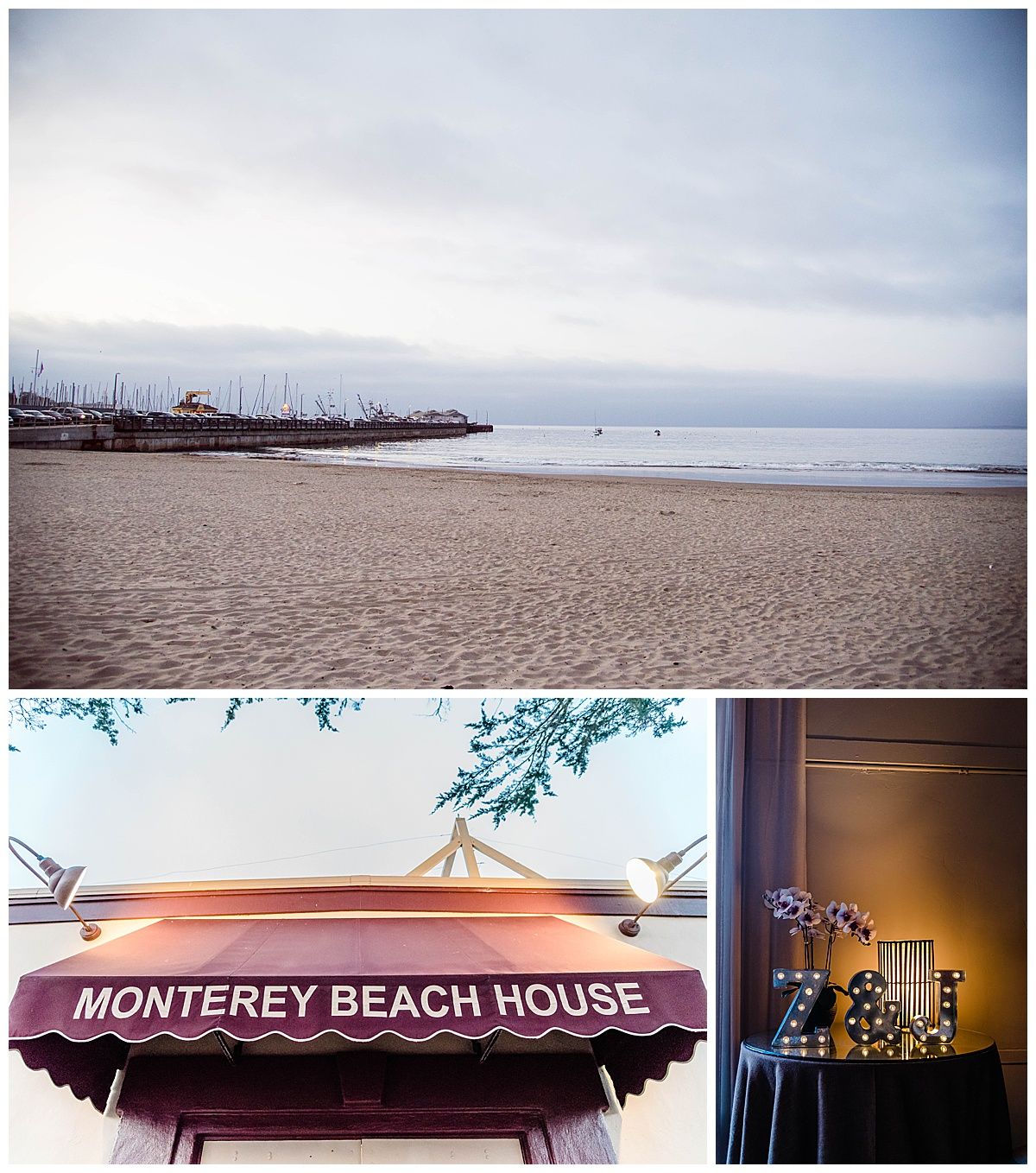 monterey california beach house destination wedding