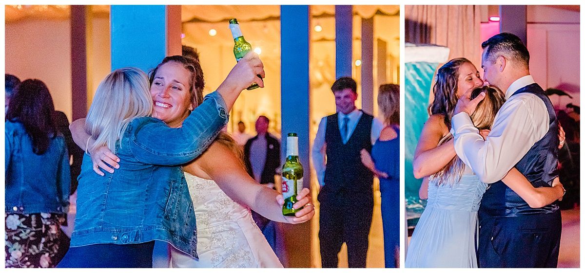 monterey california beach house destination wedding reception