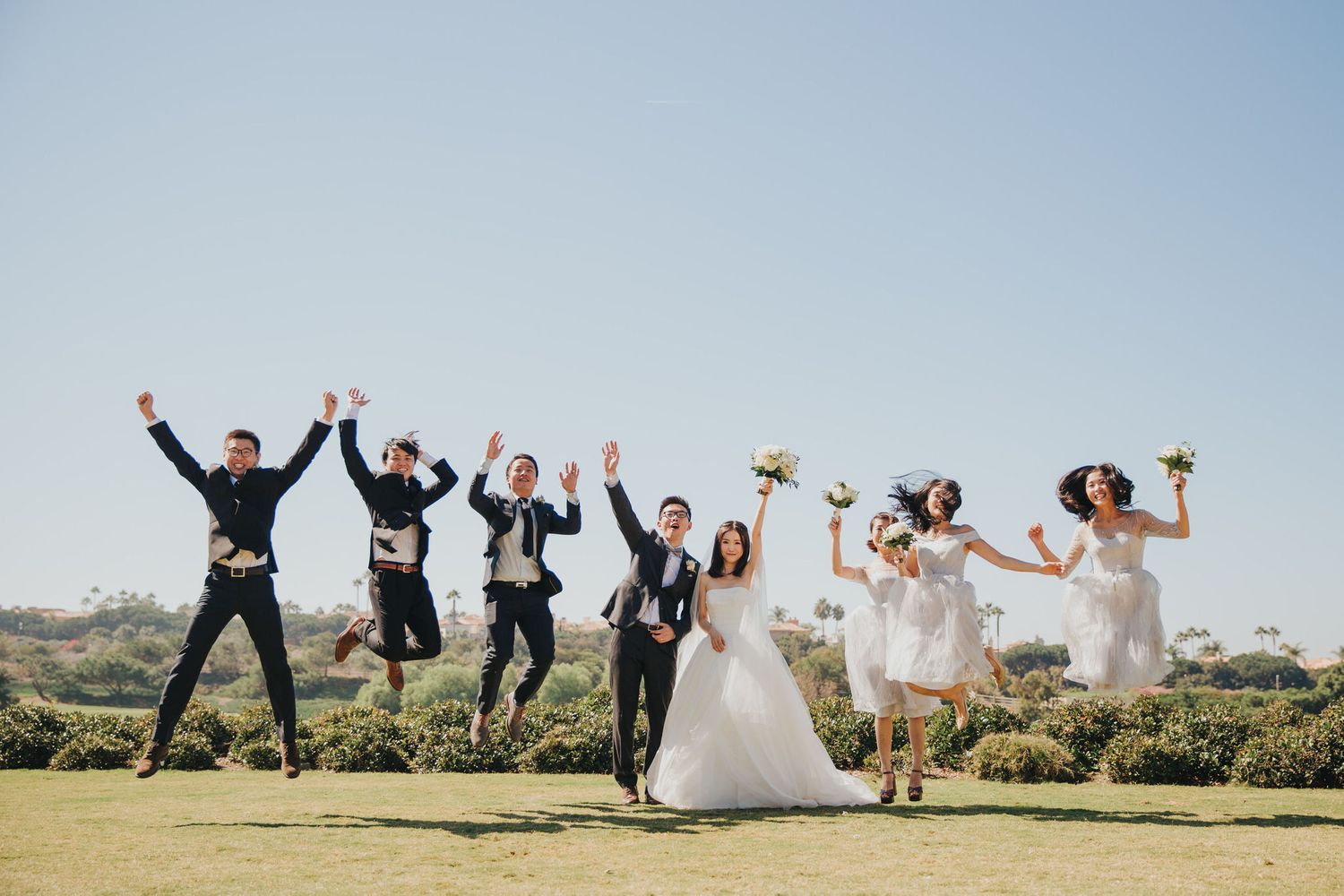Wedding Party Jump