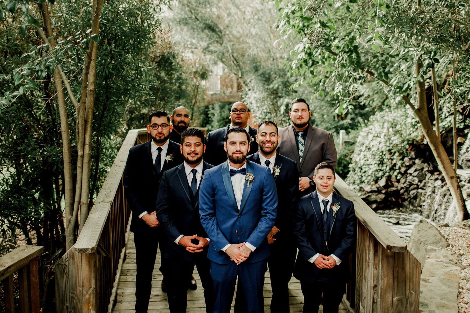 groomsmen formal wedding portraits