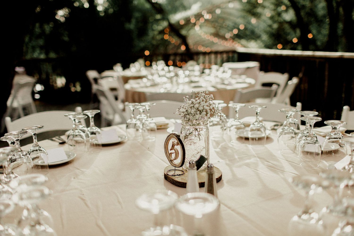 reception tables close up picture of center display design at calamigos ranch malibu