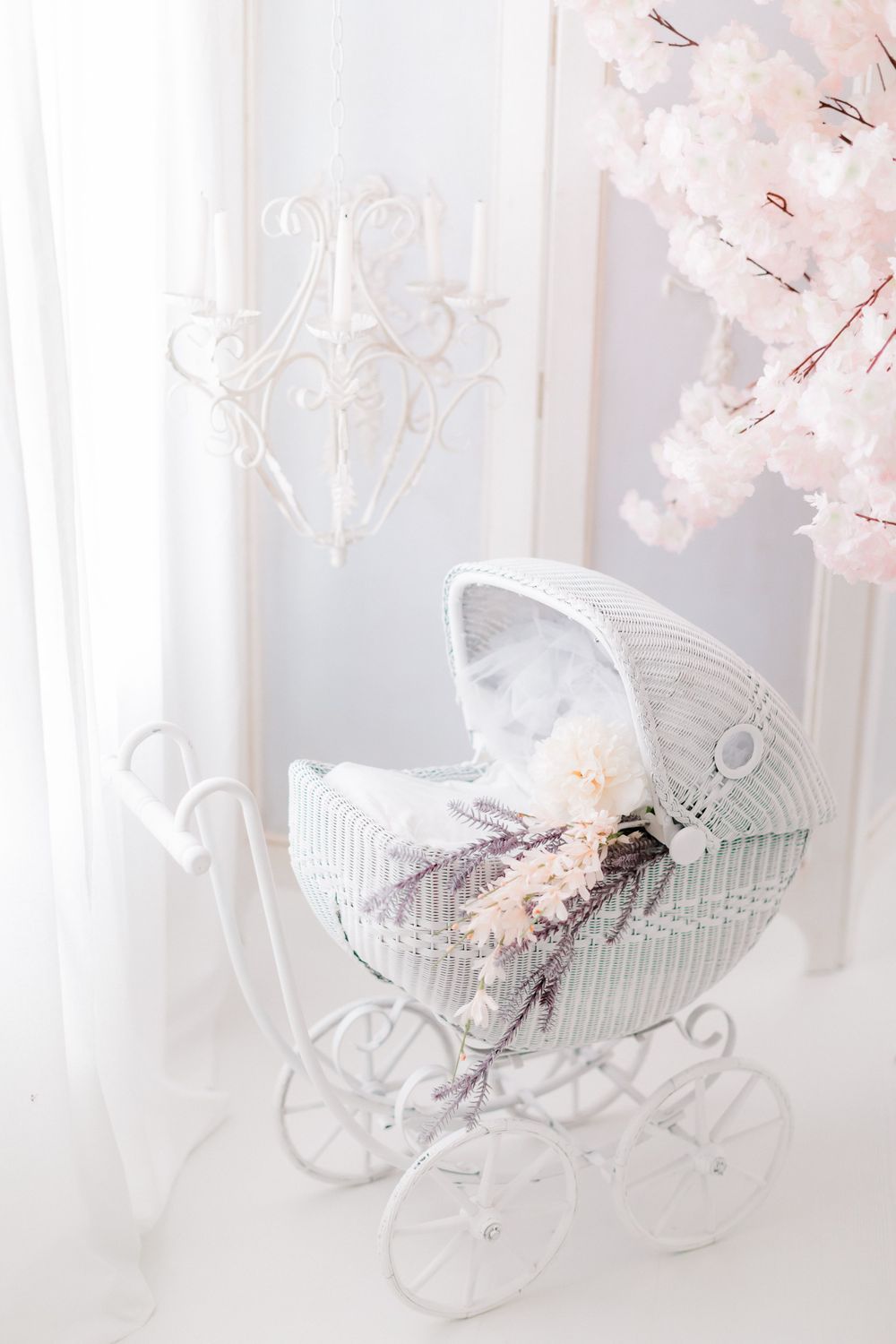 vintage baby pram photography