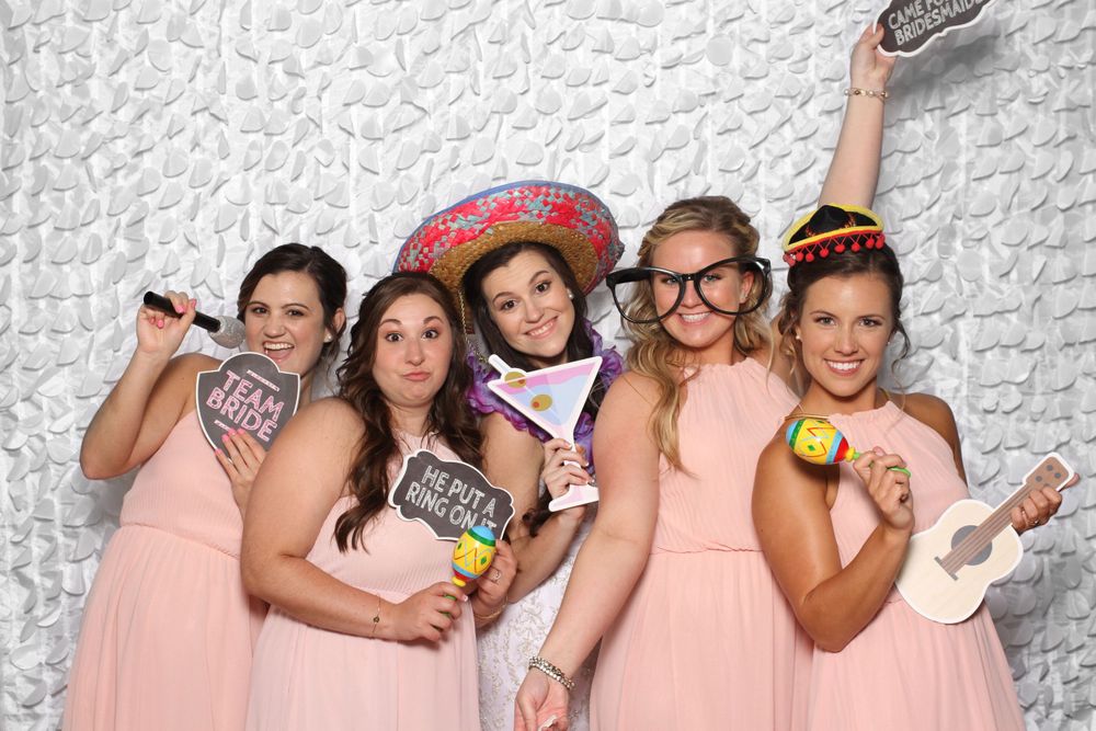 Bride and Bridesmaids at Gigglebox Photo Booth
