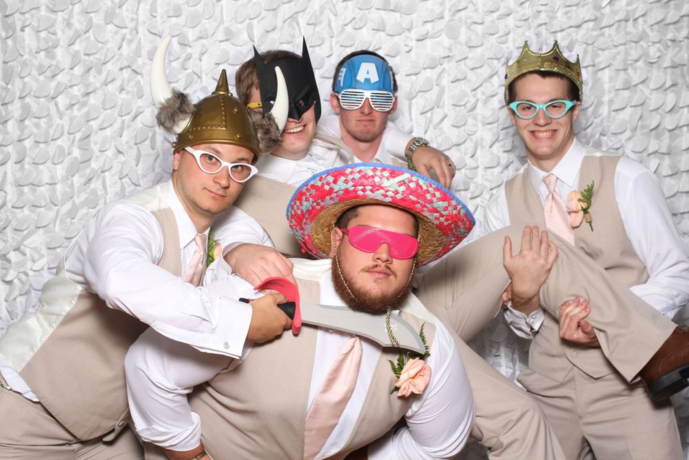 Groomsmen at Gigglebox Photo Booth