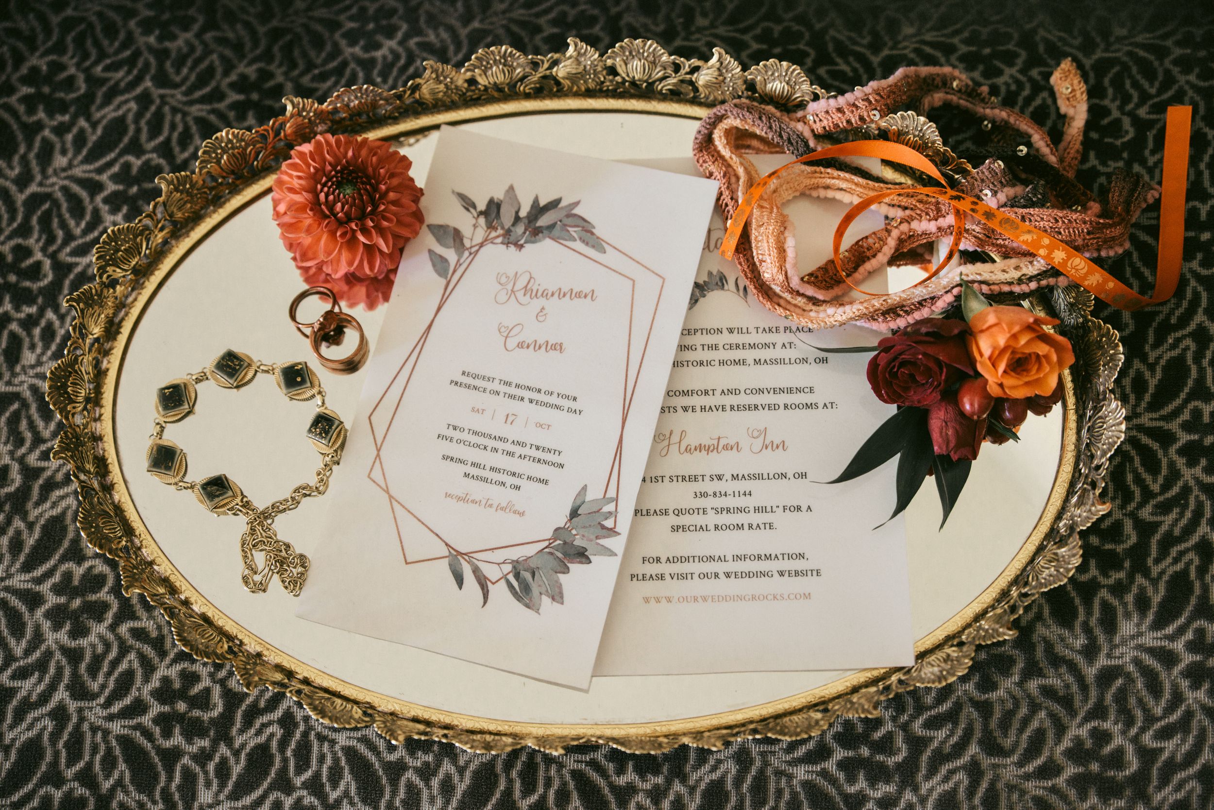 wedding details , LGBT fall wedding in Ohio