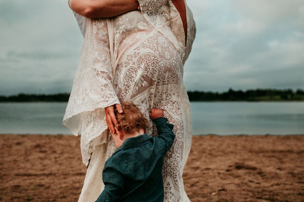 Maternity photograph of mother's bump