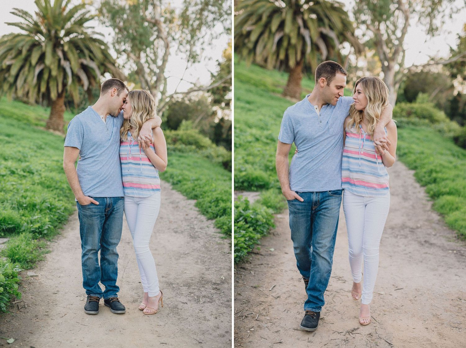 trail engagement photo