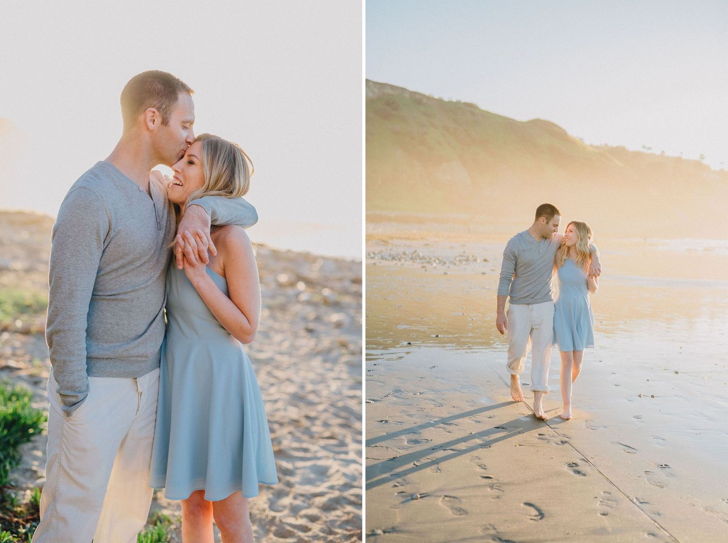 sunset engagement photo
