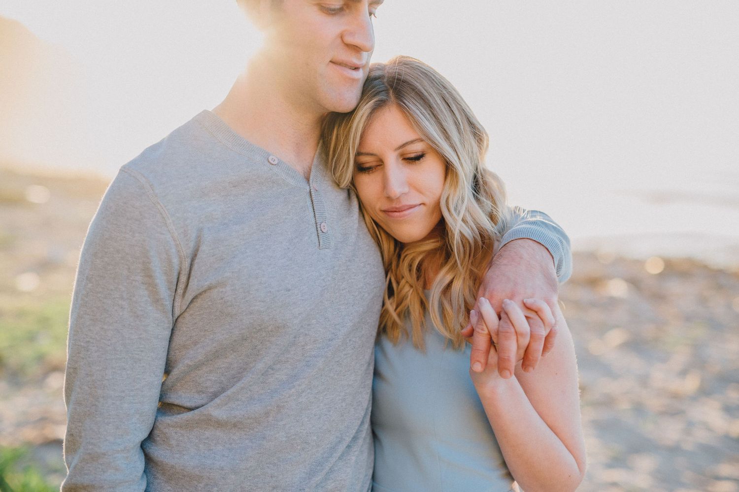 couple in love on beach
