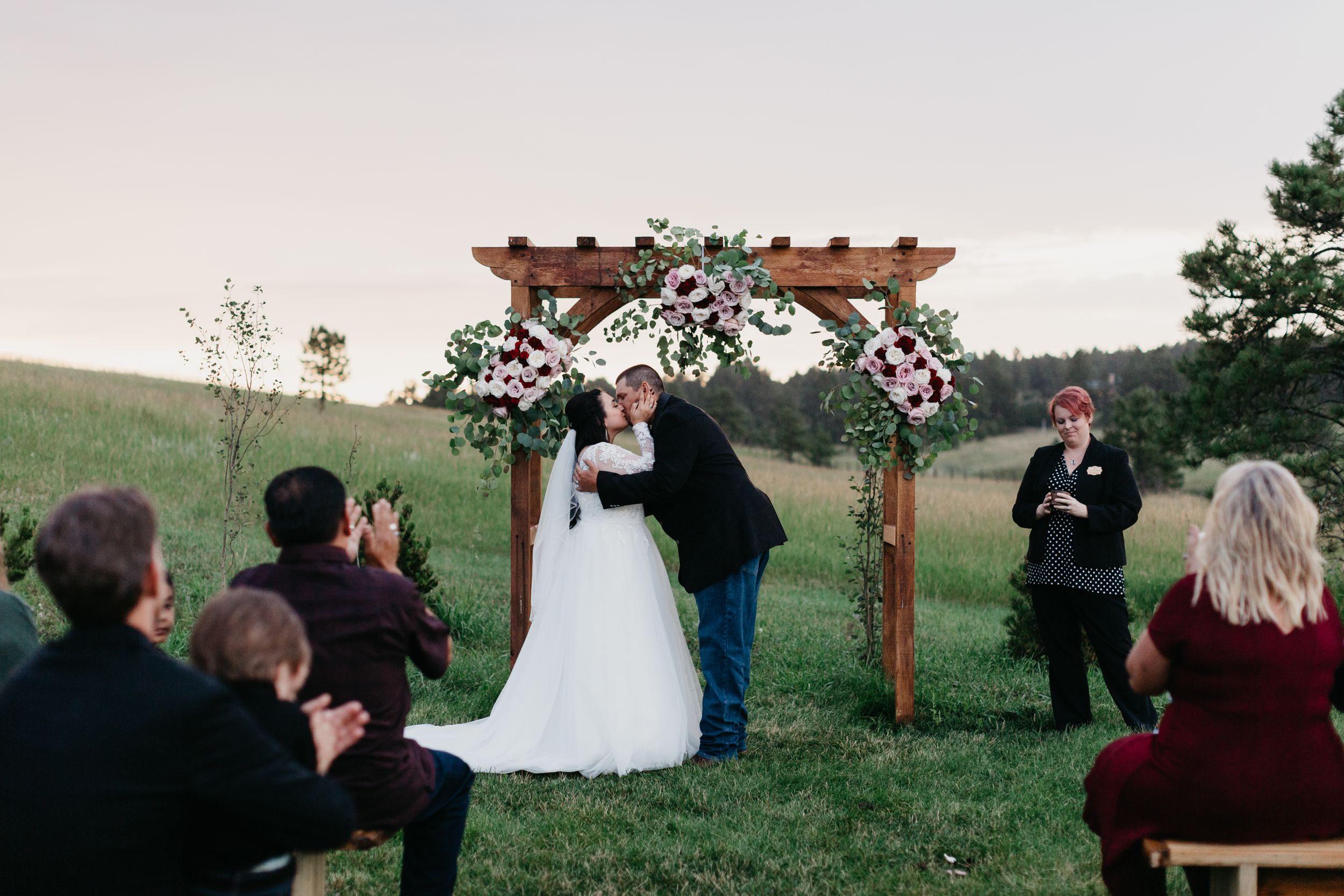 First Kiss Wedding Colorado Springs, CO