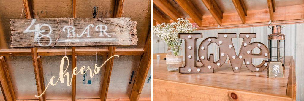 Central Valley visalia California barn wedding reception decor