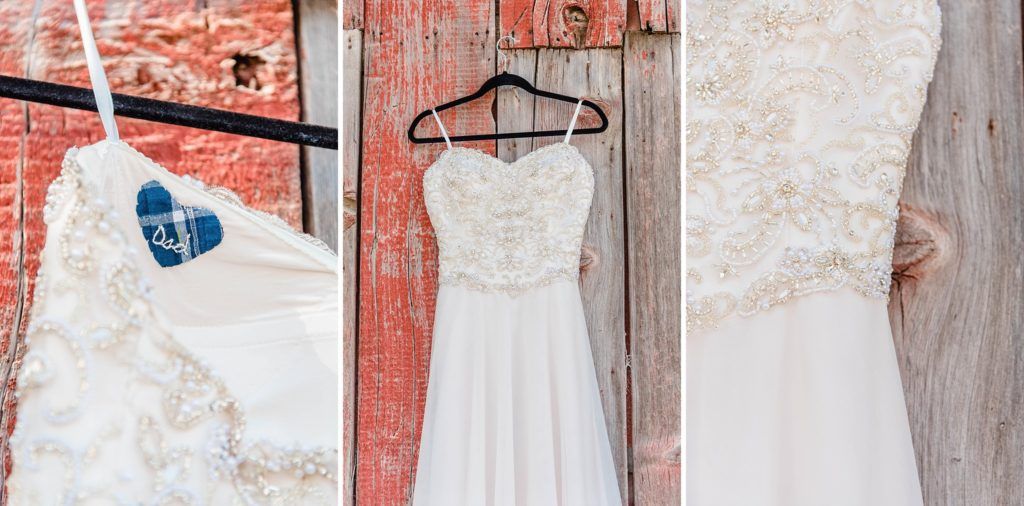 Central Valley visalia California barn wedding dress