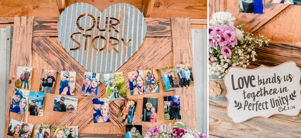 Central Valley visalia California barn wedding reception decor