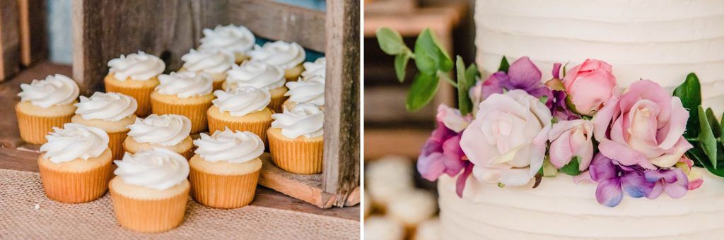 Central Valley visalia California barn wedding reception cake
