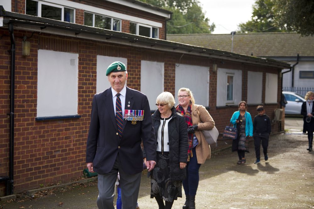 350 (Carshalton & Wallington) Squadron ushering guests