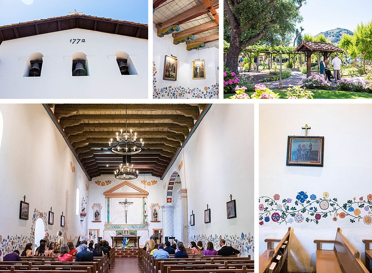 Historic Mission San Luis Obispo de Tolosa Central Valley California reception wedding