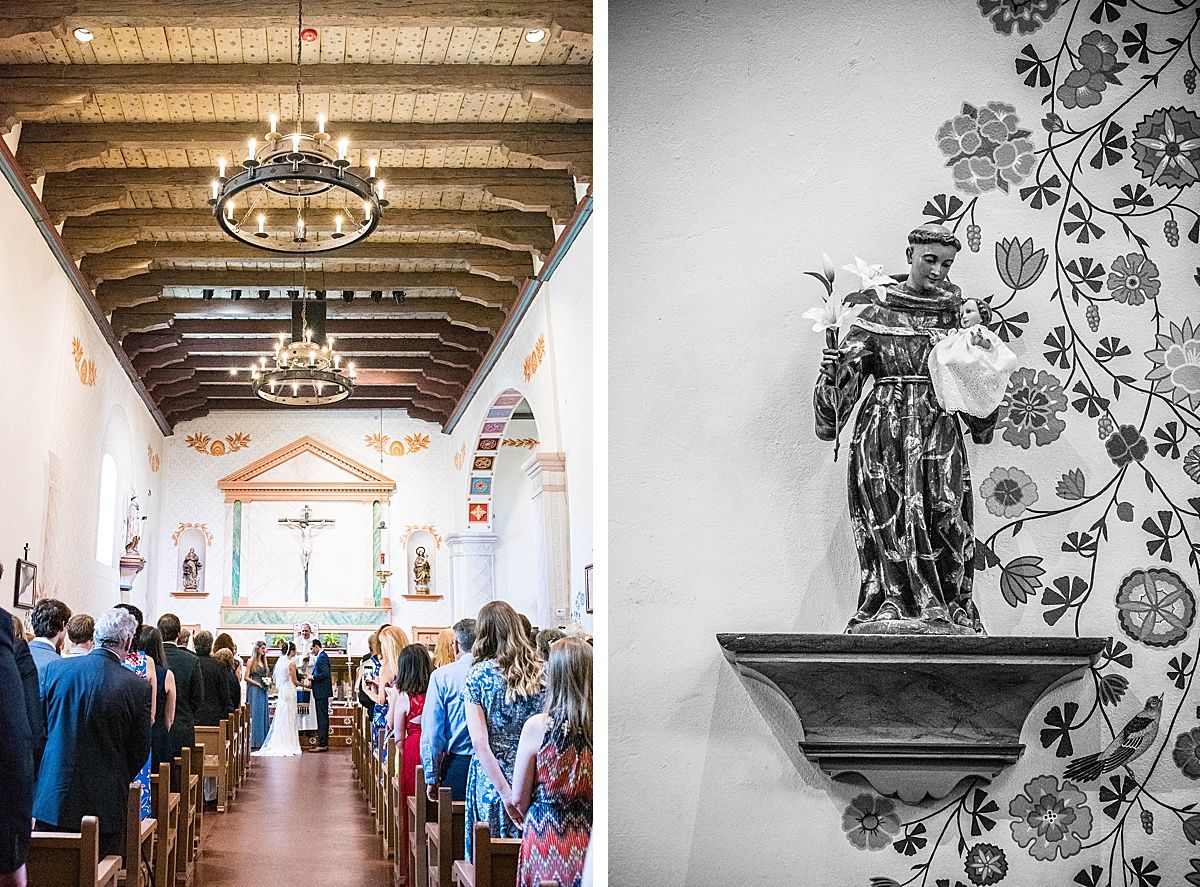 Historic Mission San Luis Obispo de Tolosa Central Valley California reception wedding
