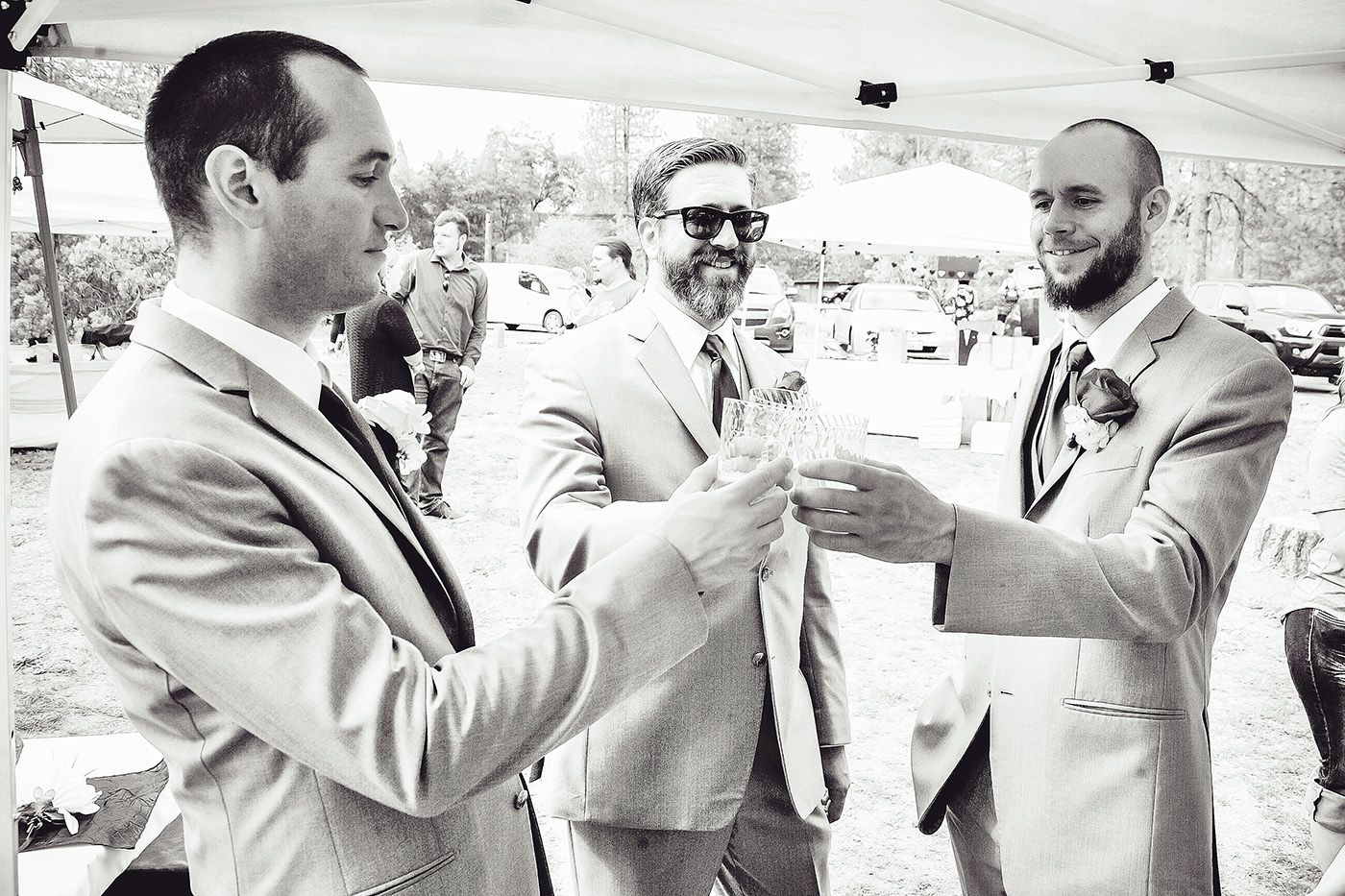 bass lake California destination wedding reception
