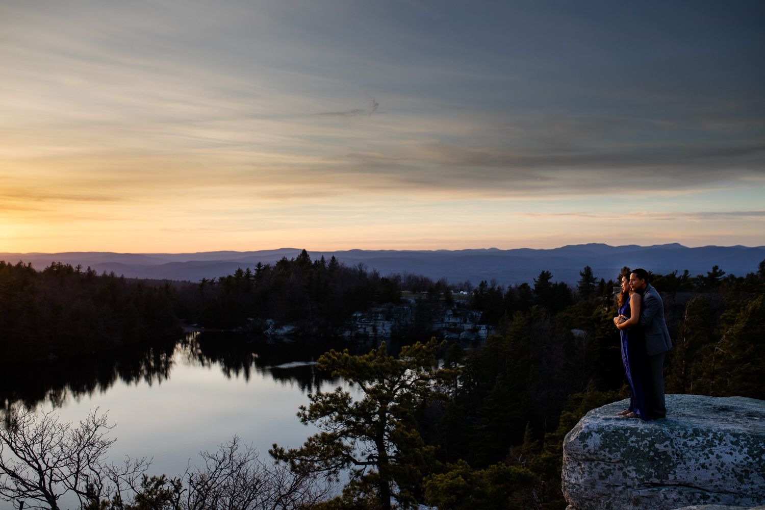 Minnewaska State Park engagement photos, Kerhonksen, New York