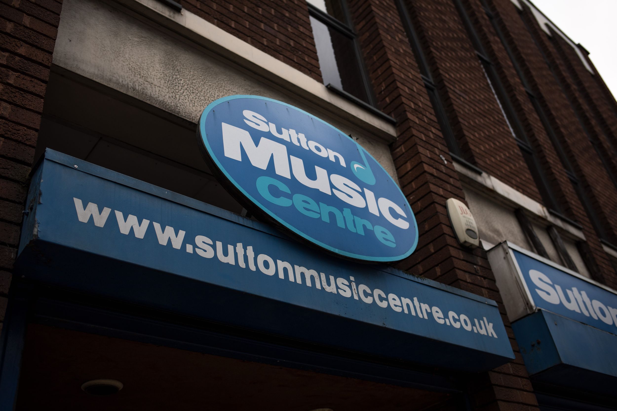 sutton music centre sign