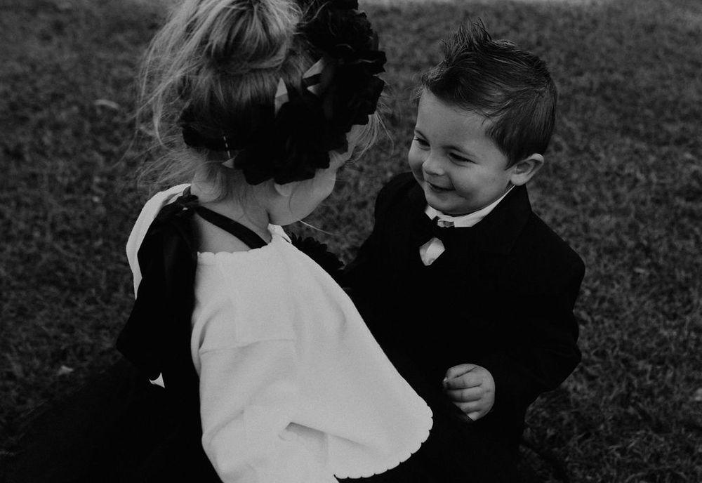 flower girl and ring bearer