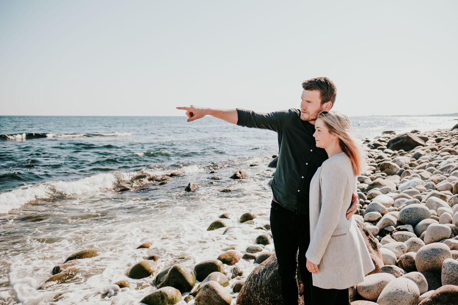 Kjærstefotografering på Hove i Arendal ved sjøen