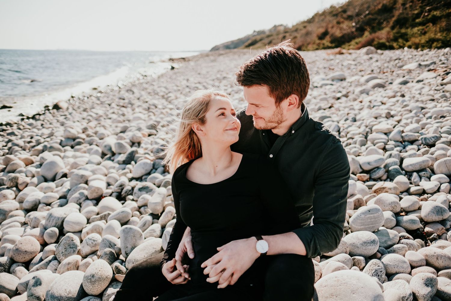 Kjærstefotografering på Hove i Arendal. Rullestein