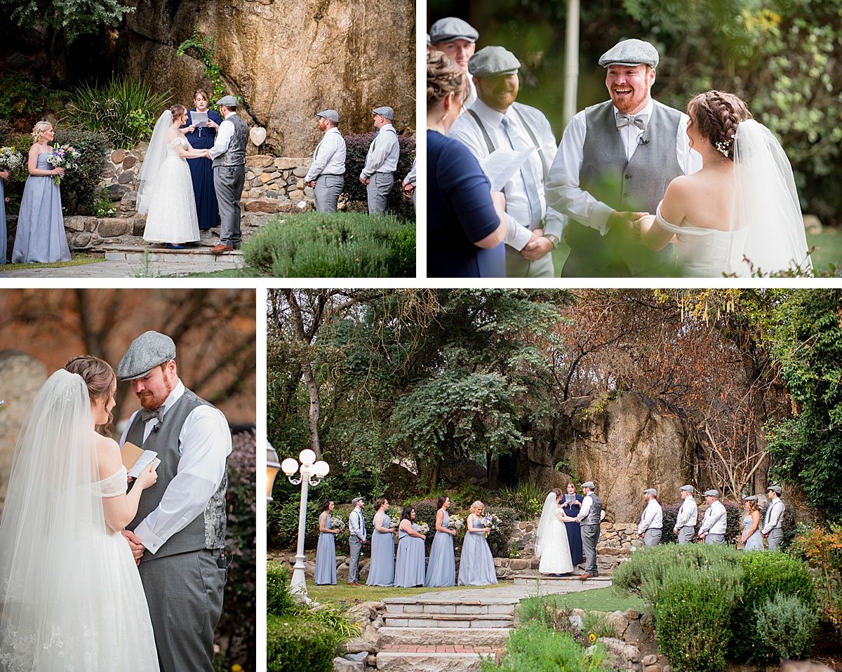 Three Rivers Central Valley California White Horse Inn wedding ceremony