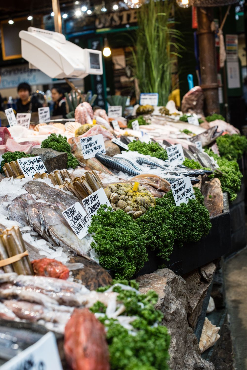 Fish Market display at Borough Market, London