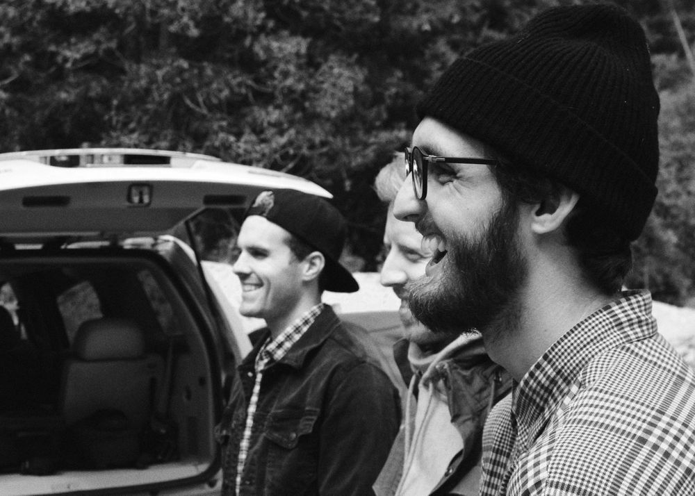 A candid moment with Stevie Hendrix, Marcus Johns, Joel Alexander, John Volk, Gabe Rubiano, Dane Gerwig, Aaron Jackson.
