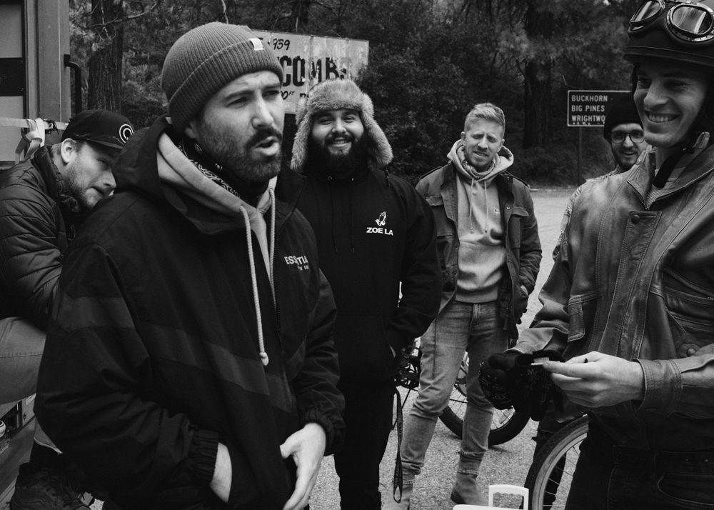 A candid moment with Stevie Hendrix, Marcus Johns, Joel Alexander, John Volk, Gabe Rubiano, Dane Gerwig, Aaron Jackson.