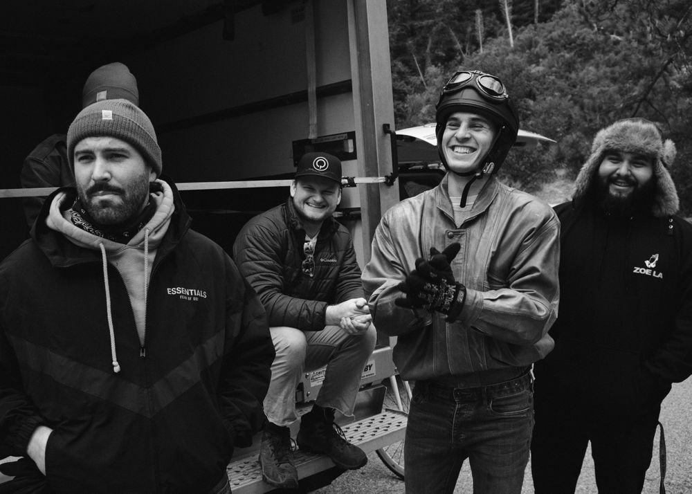 A candid moment with Stevie Hendrix, Marcus Johns, Joel Alexander, John Volk, Gabe Rubiano, Dane Gerwig, Aaron Jackson.