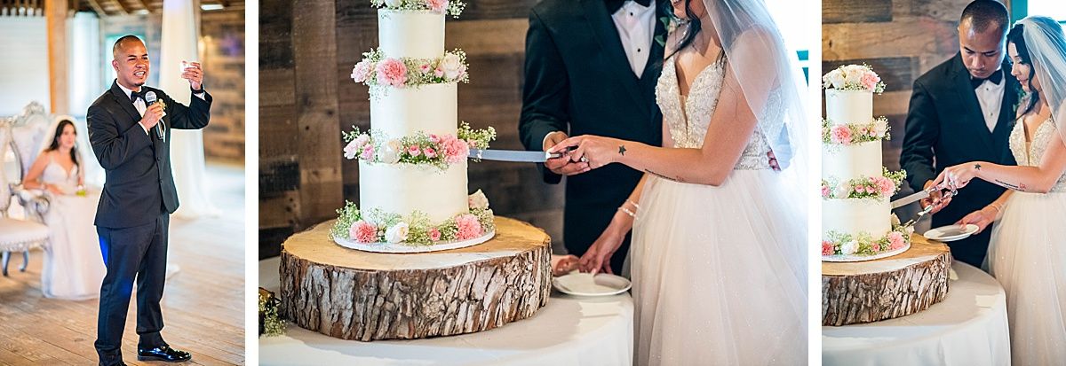 Springville Central Valley California Springville Ranch wedding cake