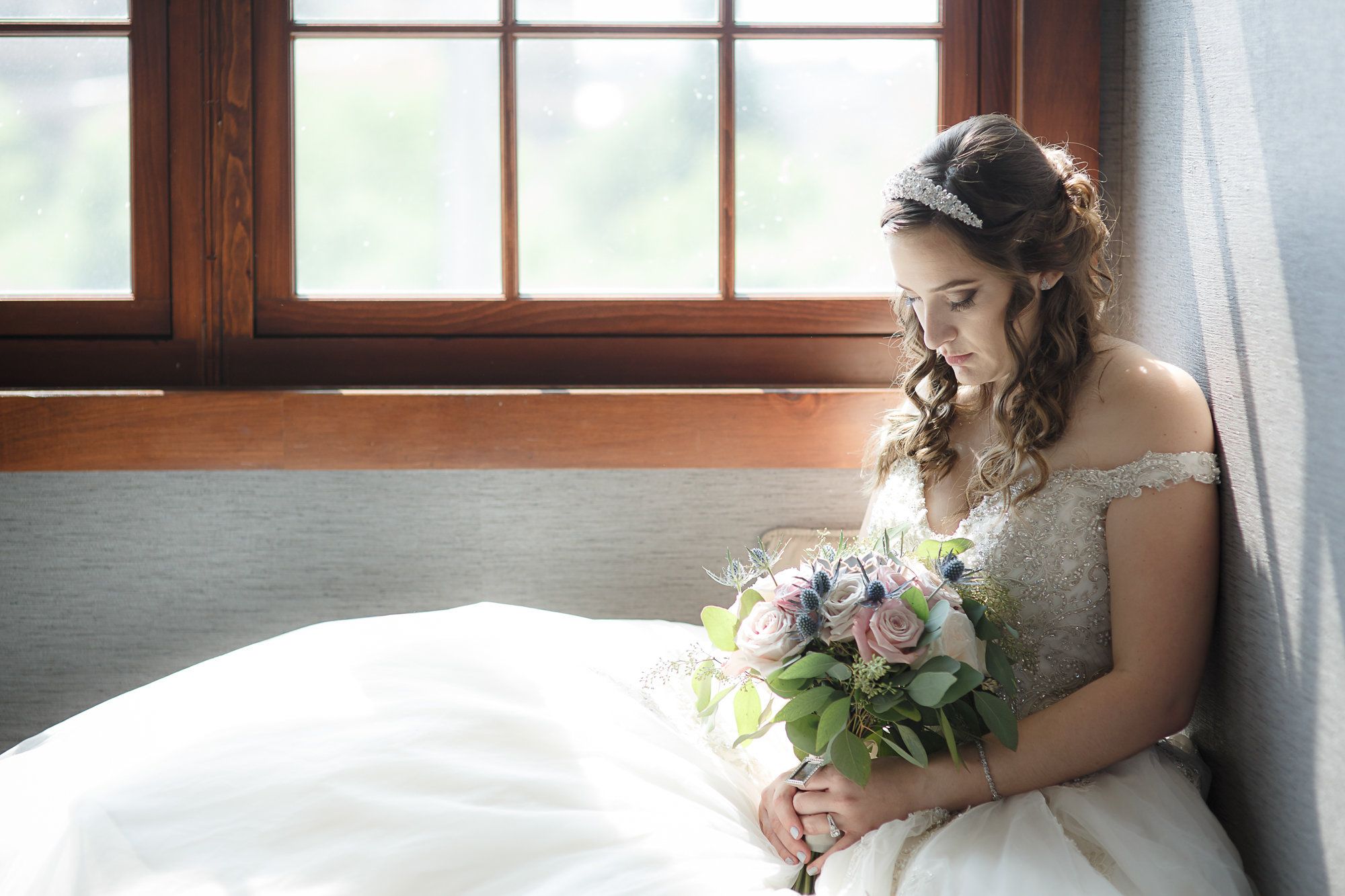 Bride at the Cambridge Mill